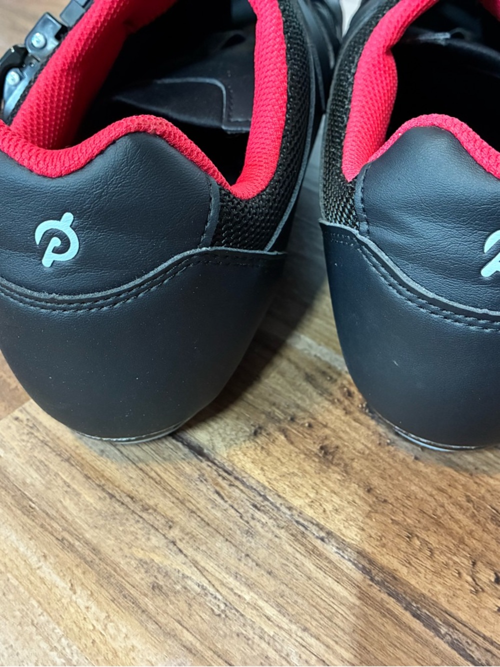 Peloton Men's 48 Cycling Shoes Black Red Accents Spin Bike Workout US size 13.5 - Picture 10 of 10